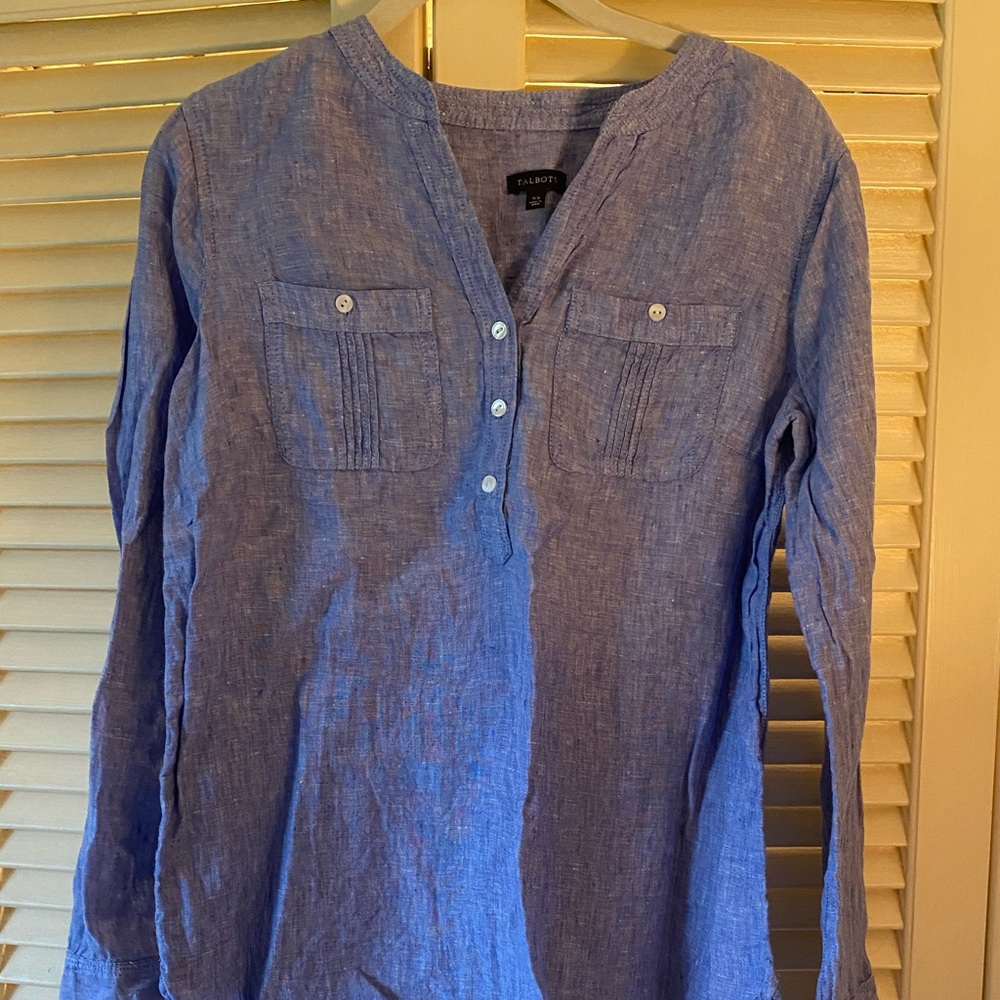 Talbots Linen top in size XS